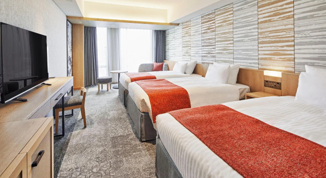 Трёхместный (3 beds and 1 stacking bed) номер Standard Hotel Emion Kyoto