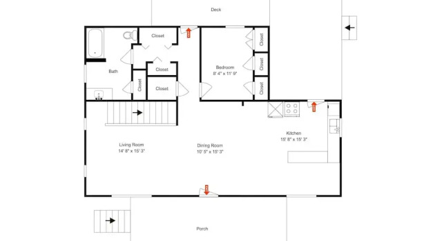 Коттедж с 2 комнатами Hideaway
