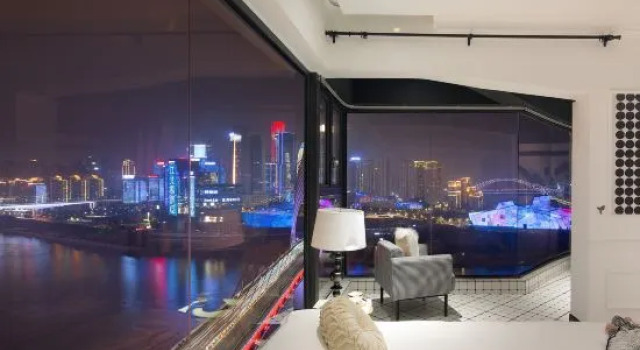 Люкс с 4 комнатами с видом на реку Fandiao Homestay Chongqing