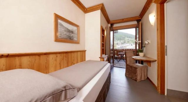 Standard- Enkelt værelse med altan Rezia Hotel Bormio