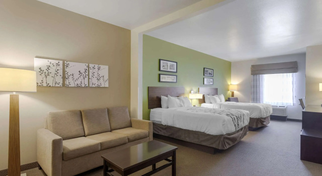 Четырёхместный люкс Sleep Inn & Suites Cave City