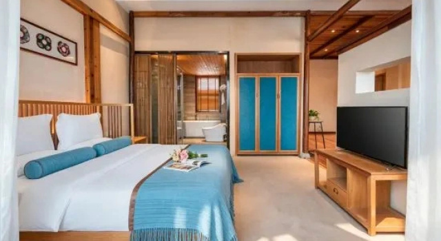 Люкс с красивым видом из окна Mingfangyuan Art Hotel
