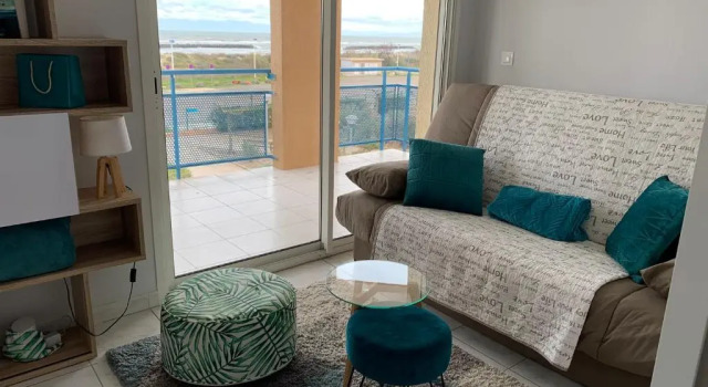 Belle vue mer, Book Lejlighed Hoteller i Vias Plage med pool, Swimmingpool