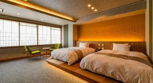 Номер Standard с видом на сад Hokuriku Fukui Awara Onsen Mimatsu