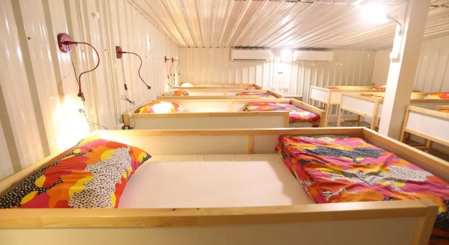 Кровать в общем номере Blue Jasmine Hostel