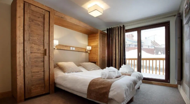 Апартаменты Дуплекс с 4 комнатами с балконом Chalet des Neiges -La Source des Arcs