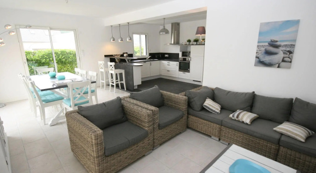 Modern and luxurious villa with a heated indoor private swimming pool