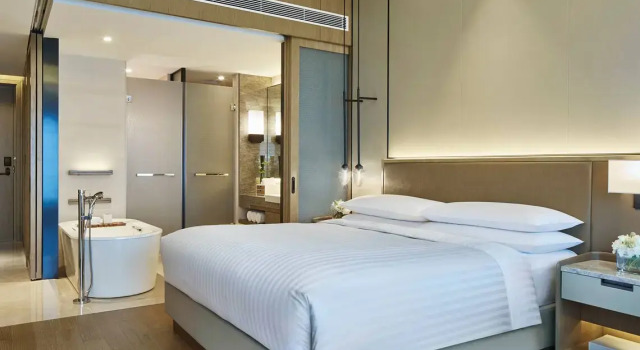 Двухместный номер M Club Lounge Access с видом на реку Hangzhou Marriott Hotel Qianjiang