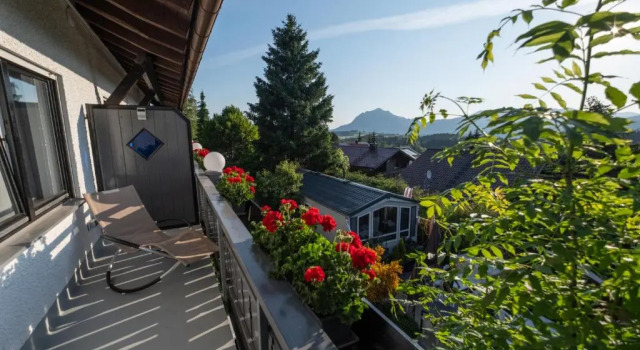 Standard double chambre avec balcon et Vue montagne 180Gradblick