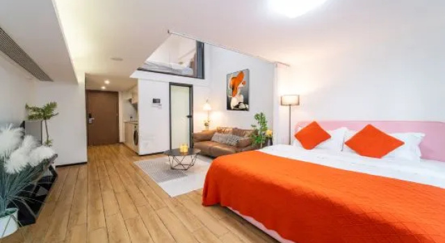 Люкс с 3 комнатами Yijianfang Warm Residence Serviced Apartment
