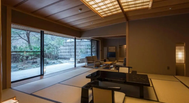 Четырёхместный номер Standard с видом на сад Okuikaho Ryotei Kaichoro Ryokan