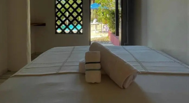 Двухместный люкс с видом на бассейн Hostel do Ceu