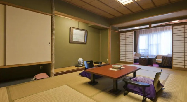 Номер Japanese-style с видом на море Hotel Kan-ichi