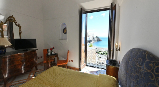 Двухместный номер Standard с балконом и с видом на море Hotel Croce Di Amalfi