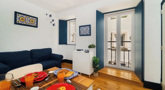 Студия Central Minimalist 1-Bed Great To Explore Lisbon