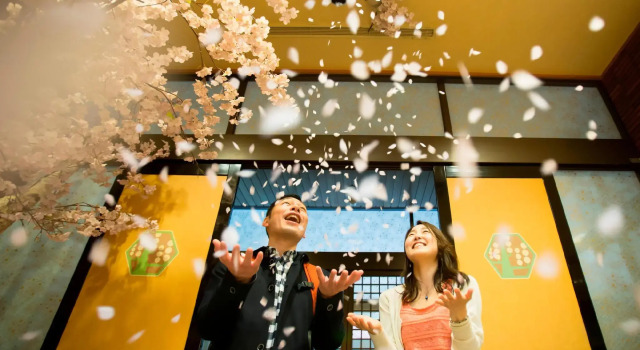 Люкс с красивым видом из окна Yamanakaonsen Ohanami Kyubei