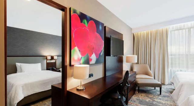 Четырёхместный номер Standard Hilton Garden Inn Salamanca