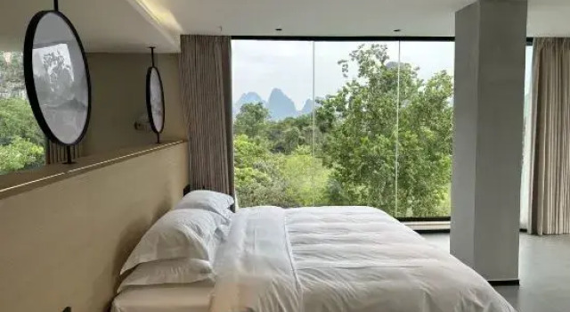 Люкс с красивым видом из окна Yangshuo Yu'an Homestay (Yulong River Ten Mile Gallery Store)