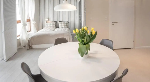 Apartament z widokiem na dworek, Varaa Huoneisto Wrzeszcz 