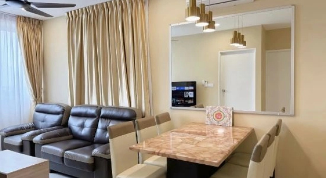 Люкс с 3 комнатами Jeff & Ricky Homestay 52@Metrocity Santubong View