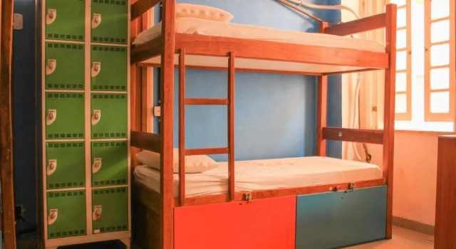 Кровать в общем номере Books Hostel
