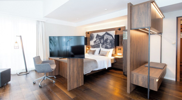 Четырёхместный номер Premium с видом на сад Landhotel Am Rothenberg