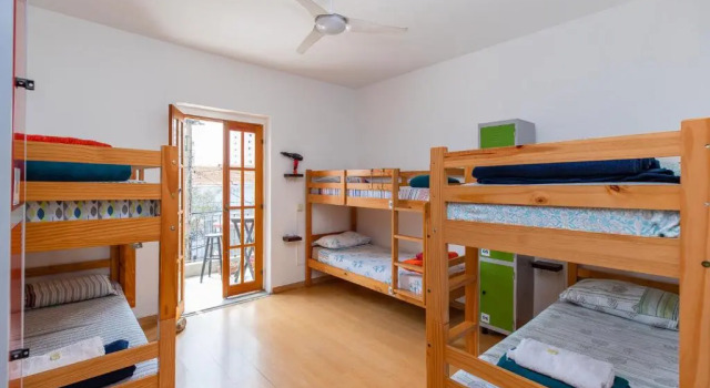 Кровать в общем номере Hostel Casa Azul