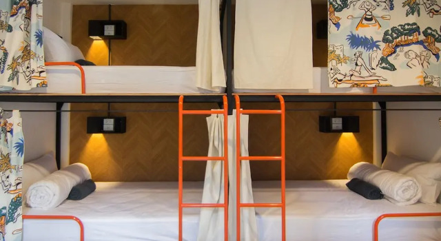Кровать в общем номере TAN Hostel x Cafe , Aonang Beach
