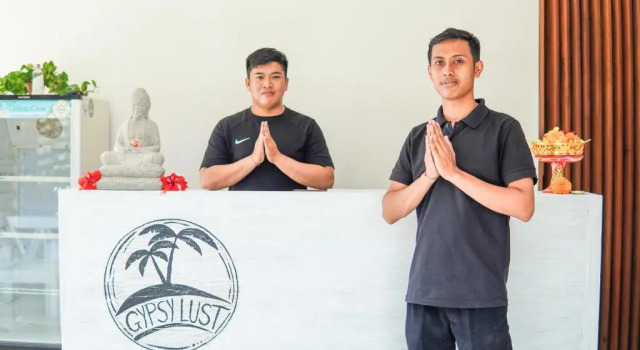 Кровать в общем номере Gypsy Lust Ubud