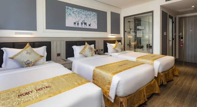 Трёхместный номер Deluxe с видом на город Ruby Luxury Hotel