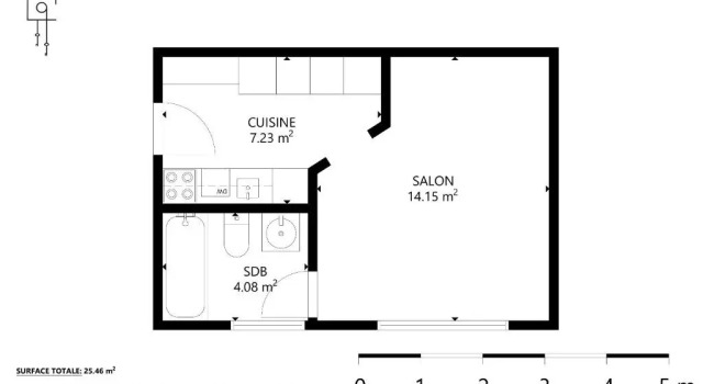Студия Spacious studio in a nice area in Sierre