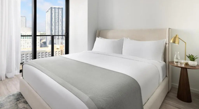 Двухместный люкс c 1 комнатой с видом на город The Elser Hotel Miami - An All-Suite Hotel