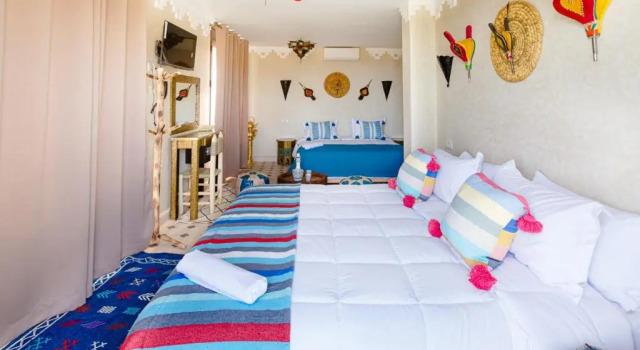 Suno Villa Surf Camp Taghazout, Tamraght Oufella , Agadir, Rezerwuj Willa Hotele w Souss-Massa-Draa z basenem, Basen