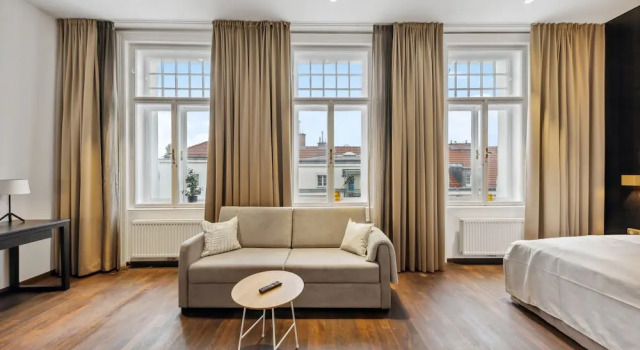Двухместный семейный люкс с 2 комнатами Limehome Vienna Roßauer Lände