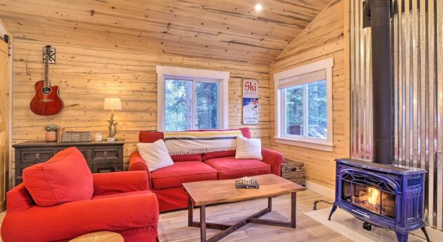 Picturesque Alma Log Cabin w/ Deck & Grill!
