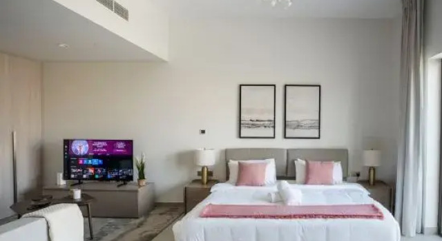 Yas Island Studio, Near F1, Waterpark/Ferrari View, Забронировать Отель Остров Яс Абу-Даби, рядом с Аквапарк Yas Waterworld