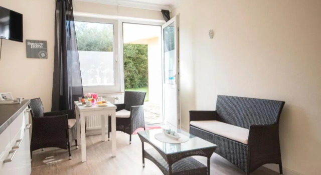 Апартаменты Ferienwohnung strandnah im Haus Frauenpreiss 56
