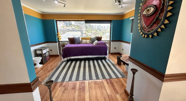Premier Vierer Zimmer 1 Schlafzimmer mit Balkon und mit Meerblick Pacificsunset Concón
