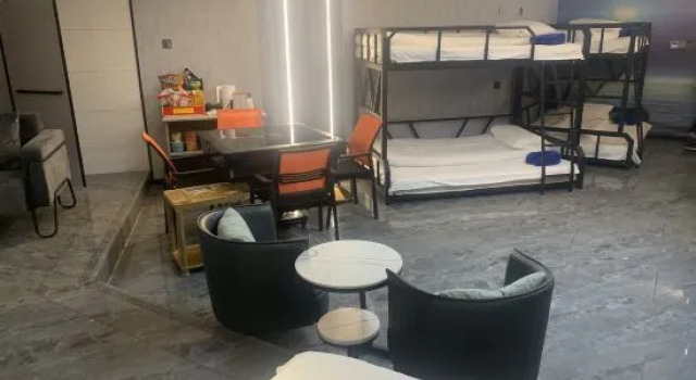 Кровать в общем номере Nanyang Qiangliyang Business Electro-sports Hotel