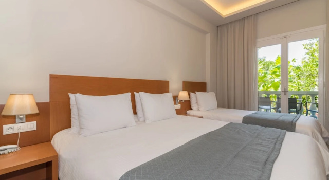 Трёхместный номер Standard с балконом и с видом на сад Hotel Palmyra