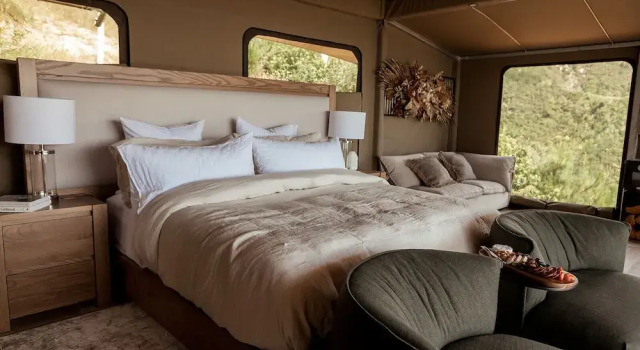 Тент с видом на океан Drift Off Grid Luxury Eco Glamping