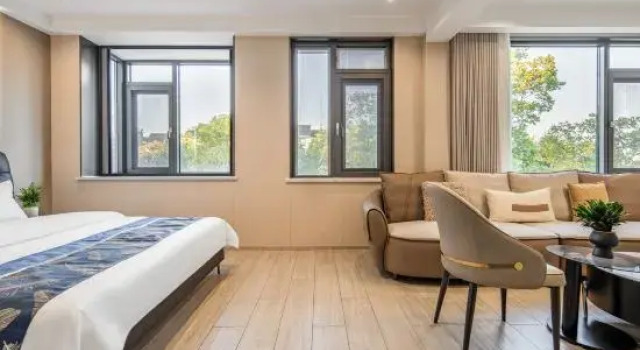Семейный люкс с 3 комнатами Wuzhen Yunhe Yaju Homestay