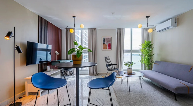 w Awesome 1BR w Great Deco in Avenida Balboa, Réserver Appartement Balboa Province de Panama