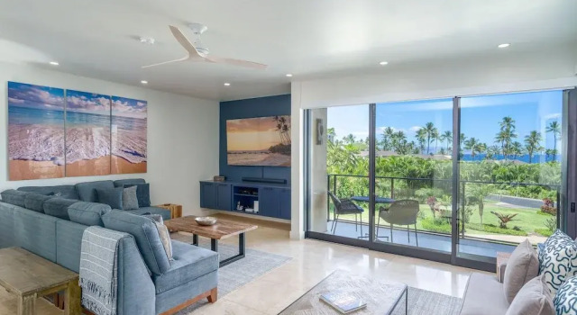 Номер Standard с балконом и с видом на океан Wailea Elua 803 - Ocean Views, Modern Renovation, Central AC, Wi-fi, BBQ Grill