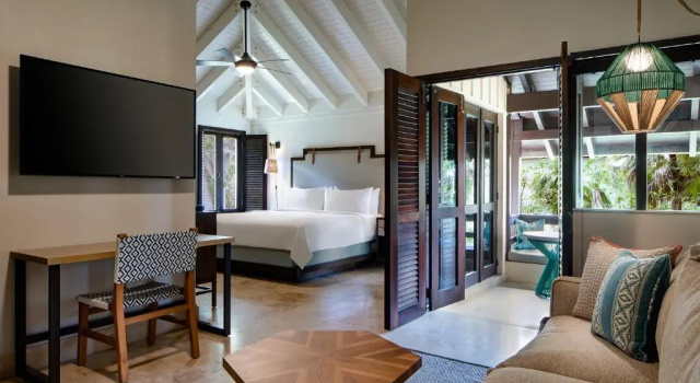Двухместный полулюкс с видом на сад Carambola Beach Resort St. Croix, US Virgin Islands