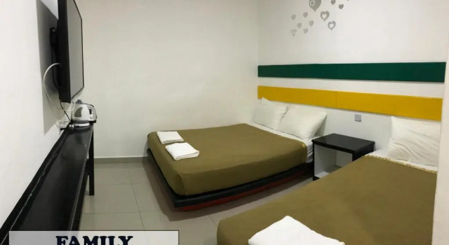 Standart üç kişilik oda Jerantut Hill Hotel