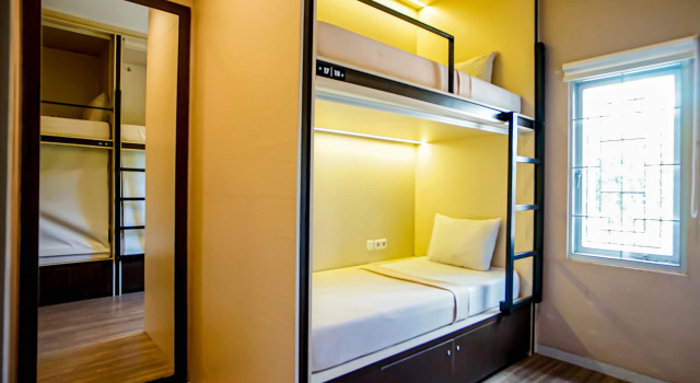 Кровать в общем номере Хостел Best Canggu