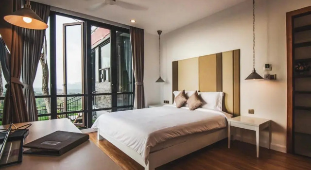 Кровать в общем номере с 6 комнатами Monte Vista Chalet Khaoyai