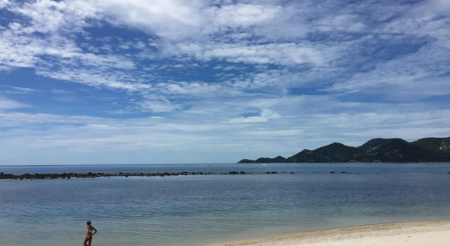 Кровать в общем номере Coconut Grove Hotel Samui