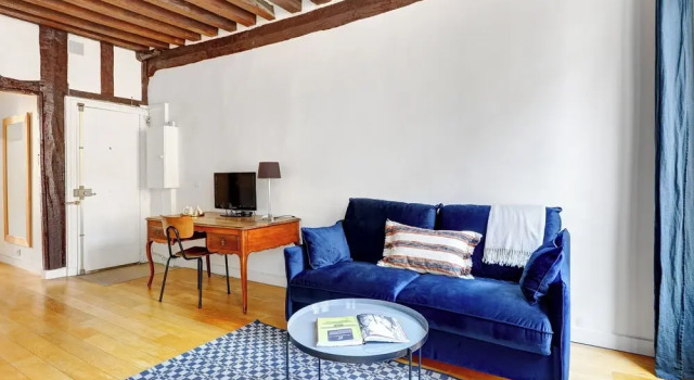 Charming 1BR Steps from Saint-Germain, Забронировать Апартаменты/квартира Апартаменты Парижа, рядом с Лувр — Риволи, Апартаменты/квартира